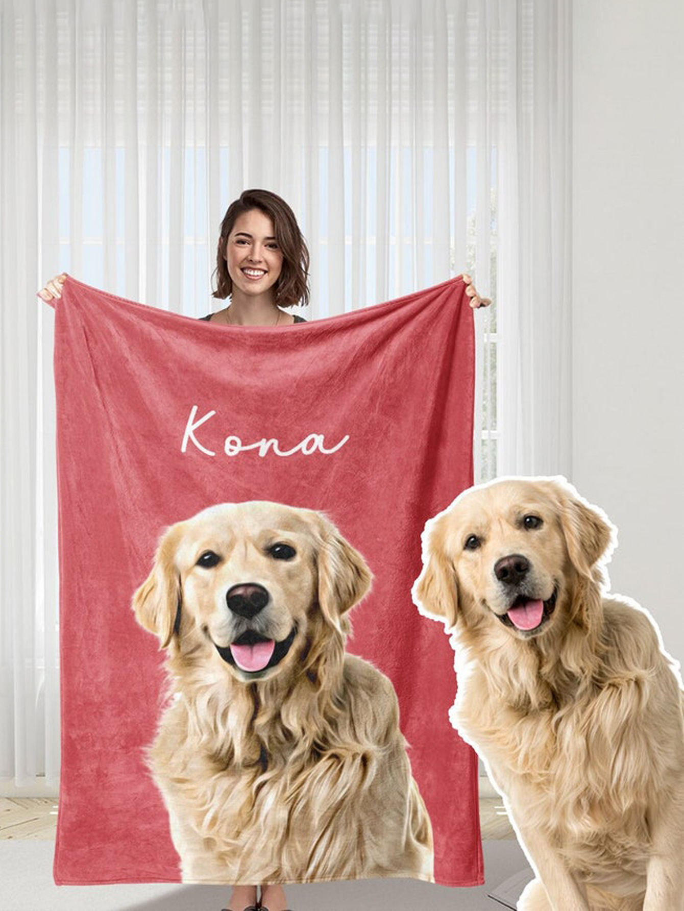 Personalized Pet Photo Blanket